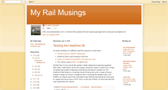 Desktop Screenshot of myrailmusings.blogspot.com