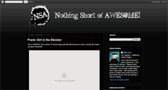 Desktop Screenshot of nothingshortofawesome.blogspot.com