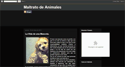 Desktop Screenshot of maltratoofanimales.blogspot.com