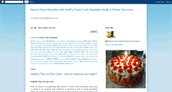 Desktop Screenshot of natural-home-remedies-healthy-foods.blogspot.com