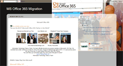 Desktop Screenshot of msoffice365migration.blogspot.com