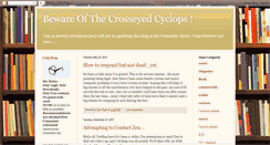 Desktop Screenshot of cosseyedcyclops.blogspot.com