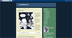 Desktop Screenshot of kbonifieldart.blogspot.com