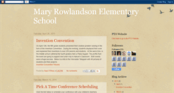 Desktop Screenshot of maryrowlandson.blogspot.com