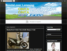 Tablet Screenshot of hondalampung.blogspot.com