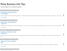 Tablet Screenshot of businessinfotips.blogspot.com