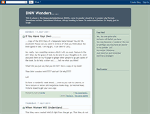 Tablet Screenshot of dnwwonders.blogspot.com