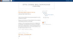 Desktop Screenshot of etta-james-mp3-download.blogspot.com