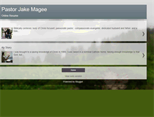 Tablet Screenshot of pastorjakemagee.blogspot.com