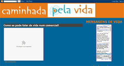 Desktop Screenshot of caminhadapelavida.blogspot.com