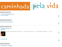 Tablet Screenshot of caminhadapelavida.blogspot.com
