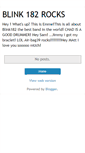 Mobile Screenshot of blink182.blogspot.com