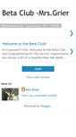 Mobile Screenshot of betaclubmrsgrier.blogspot.com