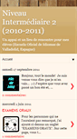 Mobile Screenshot of niveauintermediairedeux20102011.blogspot.com