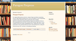 Desktop Screenshot of paragonprepress.blogspot.com