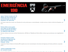 Tablet Screenshot of emergencia190news.blogspot.com