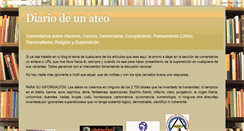 Desktop Screenshot of diario-de-un-ateo.blogspot.com