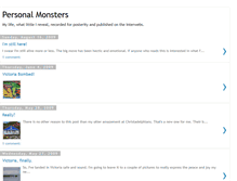 Tablet Screenshot of personal-monsters.blogspot.com