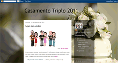 Desktop Screenshot of casamentotriplo2011.blogspot.com