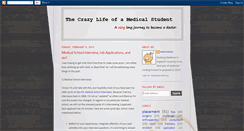 Desktop Screenshot of crazylifemedstudent.blogspot.com