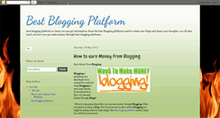 Desktop Screenshot of bestbloggingplatform.blogspot.com