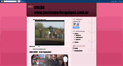 Desktop Screenshot of pasionporlosgalgoscolon.blogspot.com