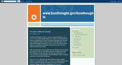 Desktop Screenshot of bosthoughtsdotgovslashbosthoughts.blogspot.com