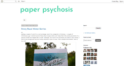 Desktop Screenshot of paperpsychosis.blogspot.com