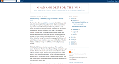 Desktop Screenshot of obama-bidenforthewin.blogspot.com