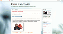 Desktop Screenshot of ingridsinesysaker.blogspot.com