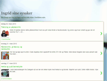 Tablet Screenshot of ingridsinesysaker.blogspot.com