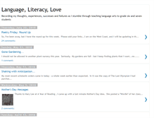 Tablet Screenshot of languageliteracylove.blogspot.com