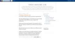 Desktop Screenshot of openresumelib.blogspot.com