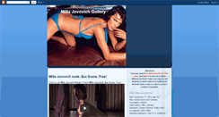 Desktop Screenshot of milla-jovovich-gallery.blogspot.com