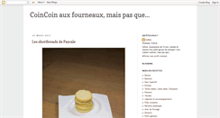 Desktop Screenshot of coincoinfourneaux.blogspot.com