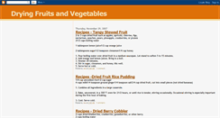 Desktop Screenshot of dryingfruitsandvegetables.blogspot.com