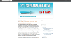 Desktop Screenshot of cureunderarmsweating.blogspot.com