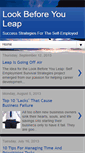 Mobile Screenshot of lookbeforeyouleap-selfemployment.blogspot.com