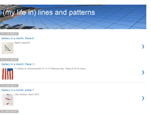 Tablet Screenshot of linesandpatterns.blogspot.com