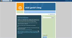 Desktop Screenshot of mickgenie.blogspot.com