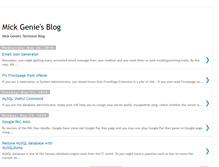 Tablet Screenshot of mickgenie.blogspot.com