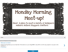 Tablet Screenshot of mondaymorningmeetup.blogspot.com