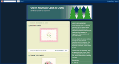 Desktop Screenshot of greenmountaincards.blogspot.com