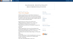 Desktop Screenshot of bangkokrestaurants.blogspot.com