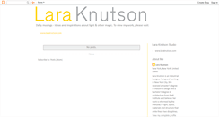 Desktop Screenshot of laraknutson.blogspot.com