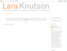 Tablet Screenshot of laraknutson.blogspot.com