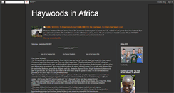 Desktop Screenshot of haywoodsinafrica.blogspot.com