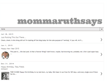 Tablet Screenshot of mommaruthsays.blogspot.com