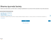 Tablet Screenshot of dharmaayurvedasociety.blogspot.com