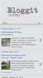 Mobile Screenshot of bloggitwrite.blogspot.com